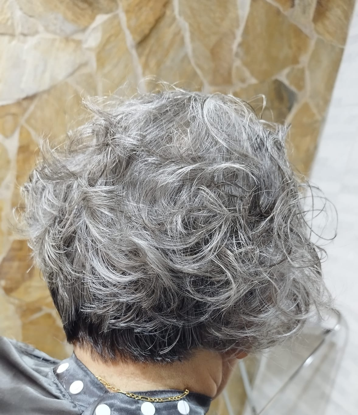 Resultado em cabelo branco
